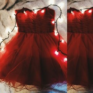 Red homecoming dress